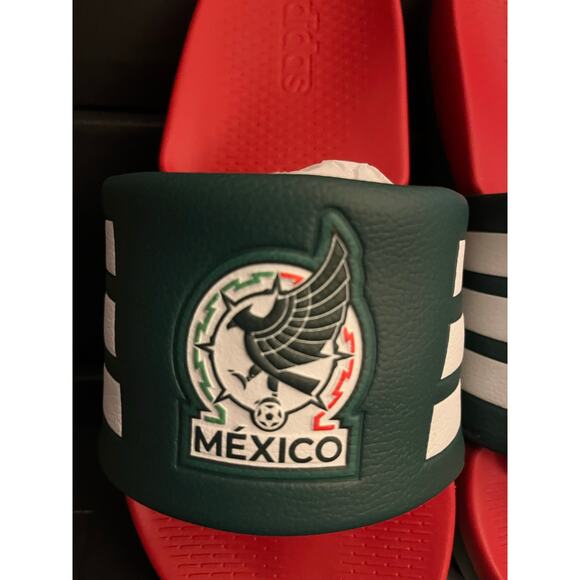 NEW ADIDAS Men\'s 8 Adilette Comfort Slides MEXICO JS4975 main image 4